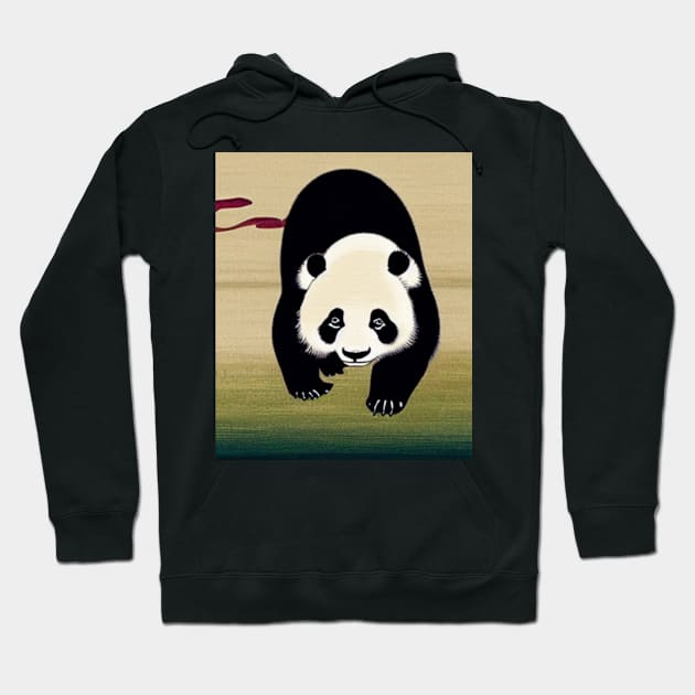 vintage ukiyo-e panda paintings Hoodie by rock-052@hotmail.com